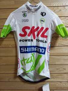 支給品　サイクルジャージ　Skil Shimano　スキルシマノ　it4t XS　argos felt skoda PRO自転車　ロードバイク　パールイズミ 