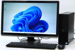 DELL Optiplex 3070-9500SF ■24インチ 液晶セット■ i5-9500/SSD/DVDマルチ/Radeon R5 340/第9世代/最新OS搭載 /Windows11 デスクトップ