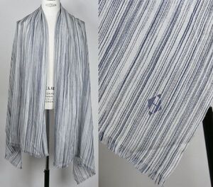 HERMES CASHMERE STRIPE STOLE エルメス カシミヤ ストライプ ストール 269005S ETOLE CADHEMIRE FIL A FIL b8677