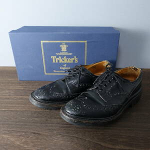 trickers/トリッカーズ/６-FITTING５/箱付き/イングランド製ブーツ/ブラック/黒/メンズシューズ/ローカット