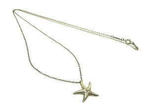 1円 TIFFANY＆Co ティファニー エルサペレッティ スターフィッシュ SV925 ネックレス ペンダント アクセサリー シルバー系 FC2149