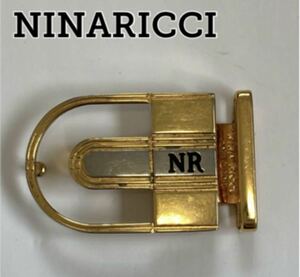 【即日発送】ニナリッチ ベルト バックル ゴールド ロゴ NINARICCI NR