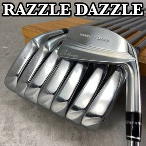 RAZZLE　DAZZLE　ラズルダズル　FORGED　フォージド　メンズゴルフ　アイアン8本セット　スチール　S　マッスルバック