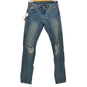 Levis(リーバイス) メキシコ製 505 牛革パッチ ジップフライ デニム パンツ メンズ W30 中古 古着 0345