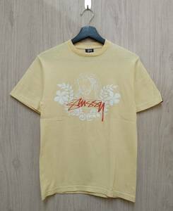 STUSSY/ステューシー/半袖Tシャツ/INCREASE THE PEACE/キリストプリント/イエロー/Sサイズ