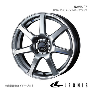 LEONIS/NAVIA 07 ハスラー MR52S/MR92S アルミホイール1本【16×5.0J 4-100 INSET45 HSB(ハイパーシルバーブラック)】0039557