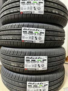 【送料無料】ヨコハマタイヤ　ブルーアースES32 155/65R14 4本