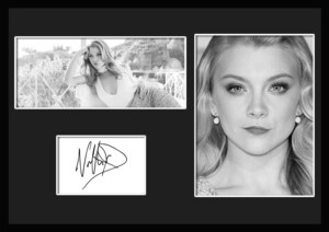 10種類!Natalie Dormer/ナタリー・ドーマー/女優/サインプリント&証明書付きフレーム/BW/モノクロ/ディスプレイ(3-3W)