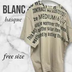 BLANC basque ブランバスク Ｔシャツ　BIGプリント　匿名配送