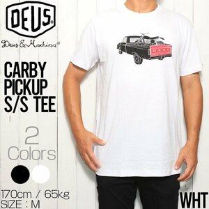 【送料無料】半袖Tシャツ Deus Ex Machina デウス エクス マキナ CARBY PICKUP S/S TEE T_DMW91808D　WHT　 XLサイズ