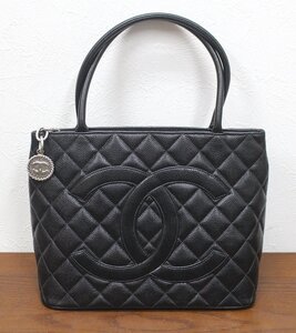 CHANEL 復刻トート A01804 トートバッグ SV金具 ブラック キャビアスキン シャネル ハンドバッグ ココマーク カード付 送料無料 2055773