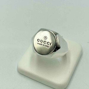 GUCCI 925 印台リング＜アクセサリー＞グッチ シルバー SV 16号 メンズ ブランド 28.3g ファッション 小物