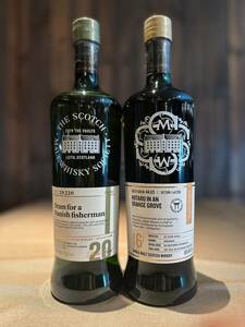 ②2本セット　SMWS　Craigellachieクライゲラキ 16年 44.121　SMWS Laphroaigラフロイグ 20年　29.220　カスクストレングス ノンチル