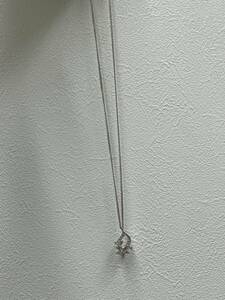 1113 Christian Dior クリスチャン ディオール ネックレス ロゴ 星 スター ラインストーン シルバーカラー レディース アクセサリー 中古品