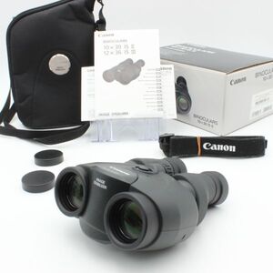 【極美品】 Canon キヤノン BINOCULARS 10×30 IS II 6° 元箱 付属品 付き 双眼鏡 手ブレ補正 10X30 10x30 40014