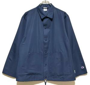 【美品】Champion × Mt Design 3776 コーチ ジャケット（M）ネイビー チャンピオン マウントデザイン 別注 コラボ 裏地なし 薄手 春 秋