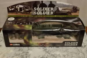 コーギー　SOLDIER SOLDIER　Bedford MK High Dropside &Two Whight Metal Figures　レアモデル　劇中車