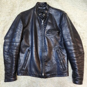 ショット SCHOTT 641 レザージャケット ライダース シングル 38 黒 シングルライダースジャケット SCHOTT ヴィンテージ レザー ライダース