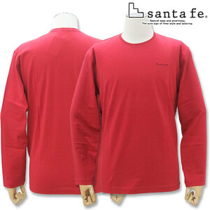 ＼半額祭／ サンタフェ ハイネック 長袖Tシャツ 94453 50 LL santafe レッド 066 メンズ