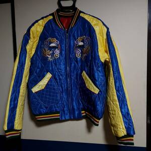 新品　2012年　テーラー東洋　スカジャン　M　TIGER　JAPAN MAP　鷲　虎　サテンキルト　TAILOR TOYO　SOUVENIR JACKET　日本地図　鷹 東洋