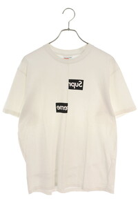 シュプリーム コムデギャルソンシャツ Tシャツ Split Box Logo Tee サイズ:M スプリットボックスロゴTシャツ 中古 SB01