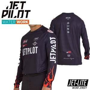 ジェットパイロット JETPILOT 2025 送料無料 ビンテージ フレイムズ モト ジャージ S24619 ブラック 3XL MOTO モトクロス