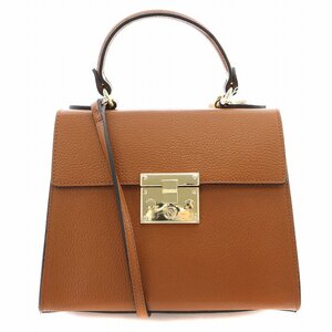 ドゥーズィエムクラス DEUXIEME CLASSE AULENTTI 2WAY ハンドバッグ ショルダーバッグ レザー F 茶 ブラウン /BB レディース