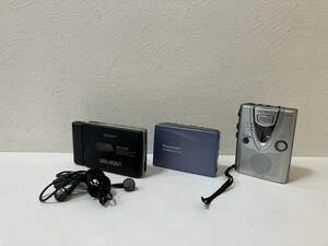 ☆3台まとめ売り SONY WALKMAN ウォークマン WM‐EX 66 TCM-400 カセットプレーヤー Panasonic パナソニック RQ-S33 ジャンク品