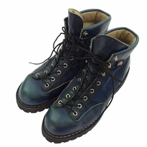 Danner ダナー USA製 DANNER LIGHT 3 INK ホーウィン社製 オイルレザー ダナー ダナーライト インク ネイビー系 US8.5【中古】