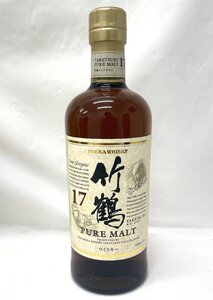 ★【未開栓】NIKKA ニッカ 竹鶴 17年 ピュアモルト ウイスキー 700ml 43％ 箱なし アルコール飲料 酒