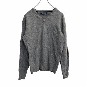 TOMMY HILFIGER Vネック ニットセーター Sサイズ トミーヒルフィガー レディース グレー 古着卸 アメリカ仕入 t2202-3116