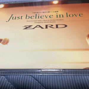 H◆◆ CD Just believe in love/Ready Go! /ZARD、 坂井泉水、 葉山たけし　ハードケース付き　◆◆CD 