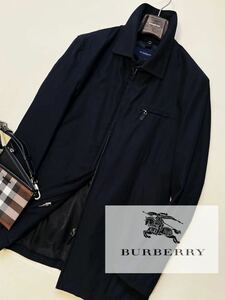 C12 定価16万 超美品●BURBERRY LONDON●スエードジャケット●コットンブルゾン　バーバリーコート メンズ 三陽商会 正規品 L