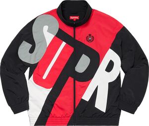 【新品未使用】 SUPREME シュプリーム BIG LETTER TRACK JACKET ジャケット ブルゾン BLACK ブラック 黒色 Sサイズ 新品 即決早い者勝ち