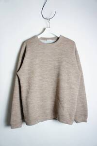 美品 BEAUTY&YOUTH UNITED ARROWS BY ユナイテッドアローズ MRNG KNIT FLEECE メランジ ニット セーター フリース スウェット 茶M1020O★1