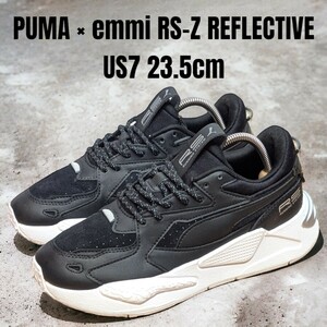 PUMA x emmi RS-Z プーマ エミ 23.5cm 厚底スニーカー　レディーススニーカー　PUMAスニーカー　PUMA厚底　ブラック　　