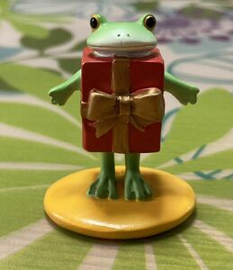 コポー プレゼントになったカエル クリスマス プレゼントはぼく 新品 copeau コポタロウ コポミ くまたん カエル かえる 蛙 置物 廃盤