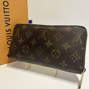 1円●美品●ルイヴィトン Louis Vuitton モノグラム ジッピーウォレット 財布 本物 定価9万 M60017 CA0036 ラウンドファスナー 