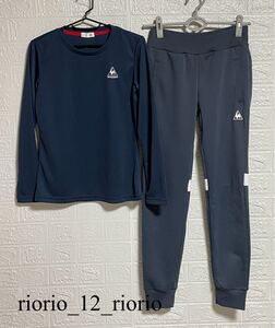 670　le coq sportif　ルコックスポルティフ　スポーツウェアまとめ売り　長袖Tシャツ　トラックパンツ　2枚セット　sizeS・M