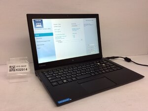 ジャンク/ TOSHIBA dynabook R82/F PR82FEP13B7AD11 Intel Core m5-6Y54 メモリ4.1GB ストレージ無し 【K02914】