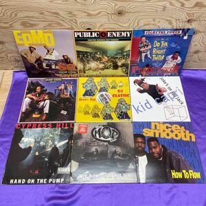 洋楽 レコード 9枚 EPMD Public Enemy Kid Capri Boom Bap BRAND NUBIAN CYPRESS HILL M.O.P. Nice and Smooth rap HIPHOP R&B LP R51757