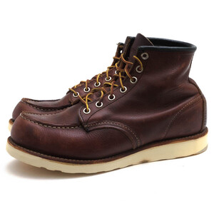 RED WING レッドウィング ワークブーツ 8138 6inch CLASSIC MOC TOE BRIAR OIL SLICK LEATHER ブリリアオイルスリックレザー 牛革 トラク