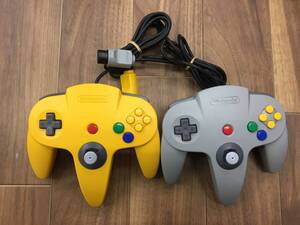 NINTENDO NINTENDO64 コントローラー NUS-005 ２個 中古品4348