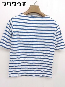 ◇ SAINT JAMES ボーダー 半袖 Tシャツ カットソー サイズUSA30 NL40 INTL XXS ホワイト ブルー系 レディース