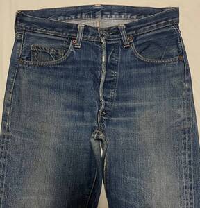 60S LEVIS リーバイス501BIGE 刻印8 足長R 濃淡！裾ユニオンスペシャル43200G 実寸W約30インチ リペア済み【検索501XX 502 606 505 