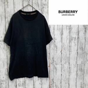 BURBERRY LONDON★バーバリーロンドン★半袖 Tシャツ ブラック 福助★サイズL　46-75