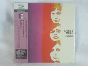 美品・完品 ★紙ジャケット仕様・帯付きSHMCD ★Latte E Miele ラッテ・エ・ミエーレ / Papillon パピヨン 2010年Italian ProgressiveRock 