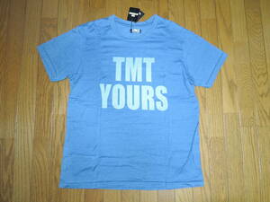 新品 TMT S/SL INDIGO 天竺TEE Tシャツ M YOURS ロゴ LOGO カットソー インディゴ 染めカットソー /