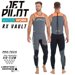 ジェットパイロット JETPILOT 2025 ウェットスーツ 送料無料 RX VAULT ボルト レース ジョン JA24155 チャコール/オレンジ XL