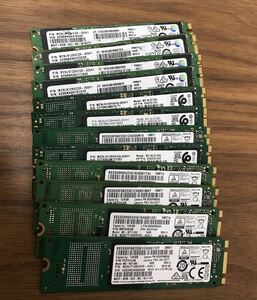 A0420中古品/M.2 SATA 2280 SSD/Samsung/128GB 12枚セット/動作確認済み/返品返金対応/納品書発行可(商品説明文ご確認下さい)